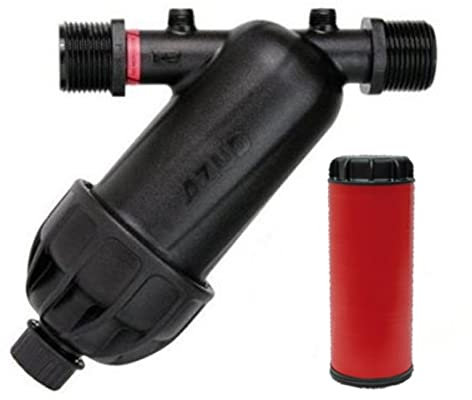 Filtro de Anillas 3/4 para Tuberia 25mm. Incluye Tapón de Vaciado. Riego por Goteo. Capacidad Filtrado 120 Mesh. Fabricado en Europa. Filtro Azud Modular 100, Sistema de Filtración para Agricultura