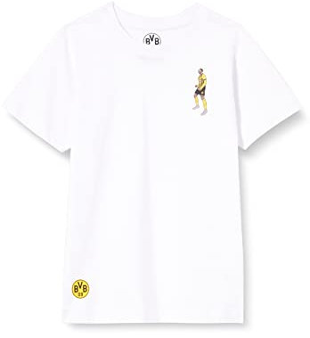 Borussia Dortmund Unisex Bvb T-shirt Bellingham Comic T Shirt, Weiß, XL EU