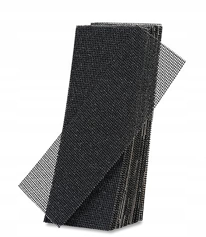 10 Stück Schleifblatt-Netz-Schleifstreifen, Handschleifer, Gips, Metall, 40, 60, 80, 100, 120, 150, 180, 220, Körnung 100 x 280 (Körnung 40)