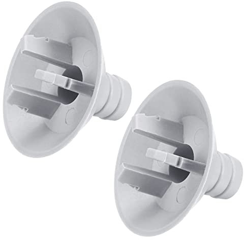 sourcing map Aire Acondicionado Drenaje Manguera Conector 25mm Tubo Recto Conexión Reemplazo Pieza Accesorios para Mini-Split Ventana AC, Gris Paquete de 2