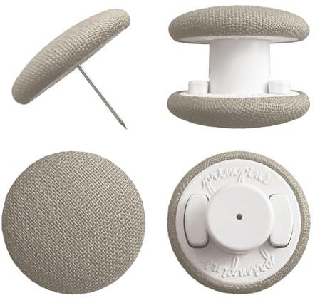 Primpins Duvet Clips - Classic Linen - 20 Colors Available - Double Sided Pin Fasteners - Prevents Comforter from Shifting in Cover (Set of 8, Taupe)