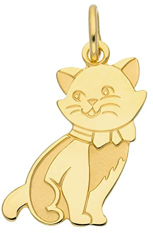 Damen Gold Schmuck 333 Gold Anhänger Katze
