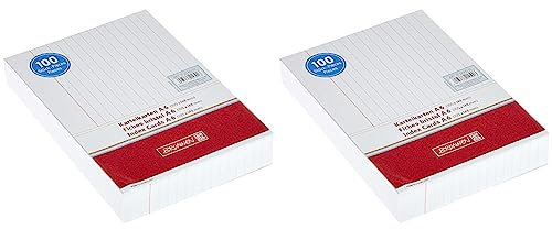 Karteikarte A6 lin ws 100St (Packung mit 2)