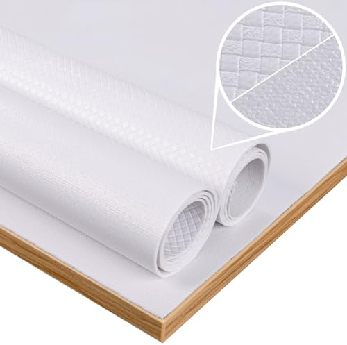 ANRO Tischschoner Tischdeckenunterlage Tischpolster Unterlage Tischdecke Meterware Schutzunterlage Tischschutz Molton Größe Wälbar mit Muster 2mm Unterseite gummiert 100 x 138 cm