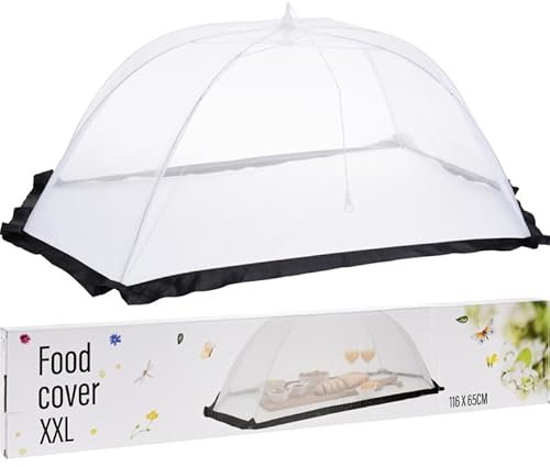 XXL Insektenschutzhaube 116x65cm Fliegenhaube Speisehaube Abdeckhaube Kuchenabdeckung, gegen Fruchtfliegen, Obst & Kuchen, Insektenhaube