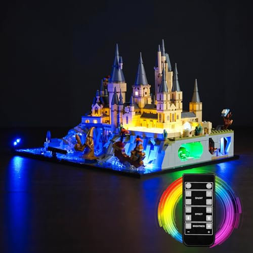 Fernbedienung Led Licht Set Kompatibel mit Lego 76419 Hogwarts Castle and Grounds (Kein Modell), Dekorationsbeleuchtungsset für Hogwarts Castle and Grounds Kreative Spielzeug