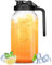 Pichet en verre avec couvercle – Pichet Mason à large ouverture de 1,8 l, pichet à eau double anti-fuite – Pichet à lait maternel avec couvercles à bec verseur pour eau, jus, lait, thé, café glacé et