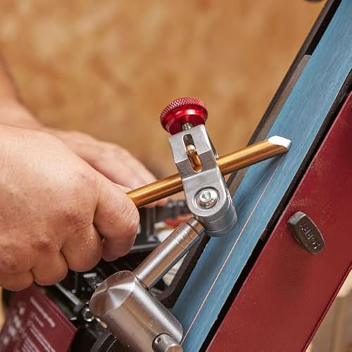 Robert Sorby WPEWTKIT ProEdge Woodturning Sharpening Accessory Kit - Sharpen Lathe Turning Tools - Includes Proset, Fingernail Profile Kit, Skew Jig, Gouge Jig, Ceramic Belts