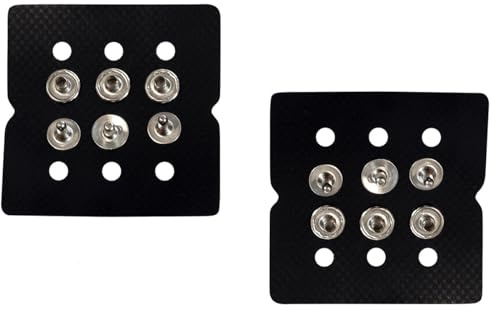 Kohla Universal Laschenset incl. Nieten, NoColor, OneSize | mit 60 mm Planenlaschen & 6 Paar verchromten Nieten für stabile Skifellbefestigung und Reparatur.