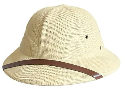 Pith - Casco de safari, sombreros de paja de la selva con diadema ajustable, sombrero divertido de verano al aire libre, gorra de mineros, gorra de papá, canotaje, sombrero de pescador, disfraz de