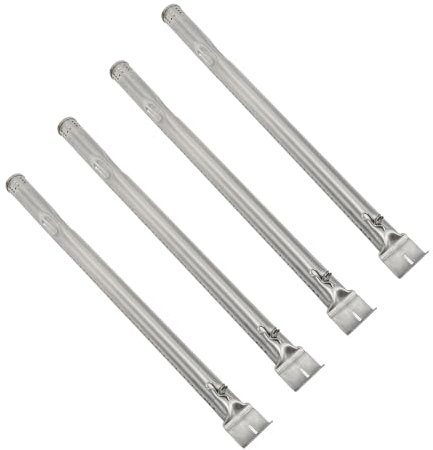 UPALDHOU Gas Grill Tube, Stainless Steel Universal Barbeque Pipe with Porcelain Enamel Heat Plate, Compatible with Various Grills