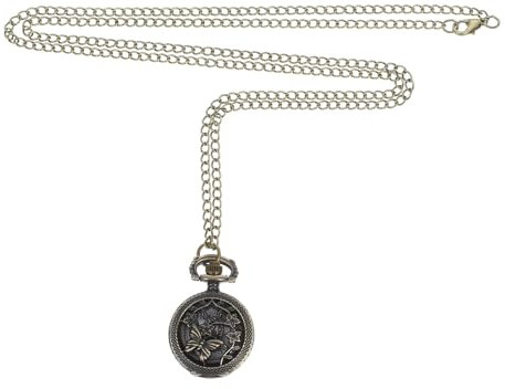 CALLARON Retro-Quarz-Taschenuhr mit goldfarbenem Hohlhals, Anhänger – dekorativ für Damen und Herren