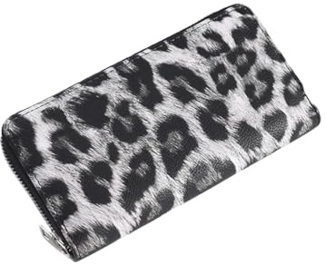 LCLYHY Geldbörsen Frauen Brieftasche Lange Geldbörsen Frauen Kartenhalter Clutch Bag Ladies Geldbörsen-whiteleleopard