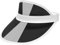 Bismaa Unisex 80s Style Retro Neon Sun Visor - Womens Golf Visor Hat for Sports Fancy Dress UK, Black-1-