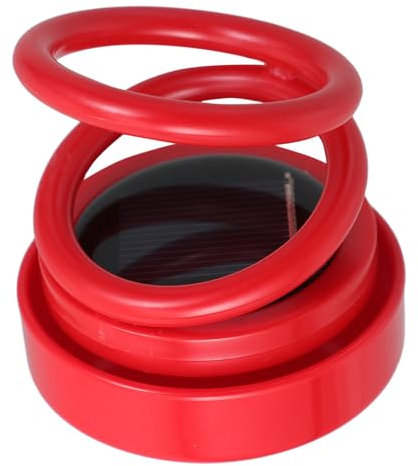 KOCKSHION Chauffage Moléculaire Portable Solaire pour Voiture Diffuseur Aromathérapie à Double Anneau Rotatif pour Tableau de Bord Décoration pour Voiture et Maison