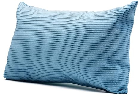 Gözze - Kissen Capri, Dekokissen in Feincord-Optik, Weiches Sofakissen mit Füllung, 100% Polyester, 30 x 50 cm - Petrol
