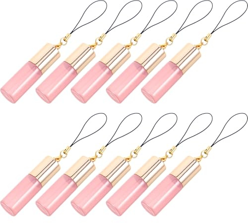 LOORGVEL 10 Stück Teiliges Ätherische Öl Roller Flaschen Perlglas mit Edelstahl kugel Nachfüllbare Parfüm Glasfläschchen Vielseitig für Duftöle Aromatherapie
