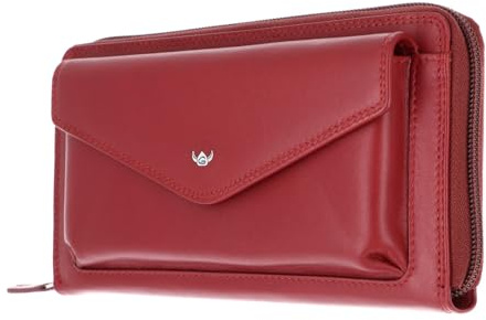 Golden Head Leder Geldbörse Polo RFID Protect RV-Damenbörse 2830 Rot dunkelrot