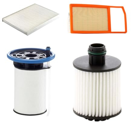KIT 4 FILTRI TAGLIANDO COMPATIBILE CON FIAT 500L 500X 1.3 MULTIJET 70KW EURO6 KF0099U IMP