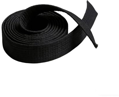 VANTOBEST 110×1.57 Inch Black Solid Martial Arts Rank Belts, Standard & Double Layer Karate Uniform Straps, Universal Fit for Karate Taekwondo Judo Wrestling, Training Competition Sport Accessories