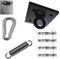 supporto gancio da soffitto per sacco da boxe + moschettone + molla appendisacco + viti