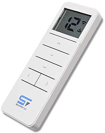 SCHARTEC Télécommande pour volets roulants 15 canaux - Télécommande radio - Interrupteur radio - Émetteur portatif - 433 MHz