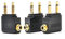 GeekerChip Avion Adaptateur[3 pièces],Aircraft Plug Adaptateur Audio Avion Adaptateur pour Prise Jack stéréo 3,5 mm Casques,Noir