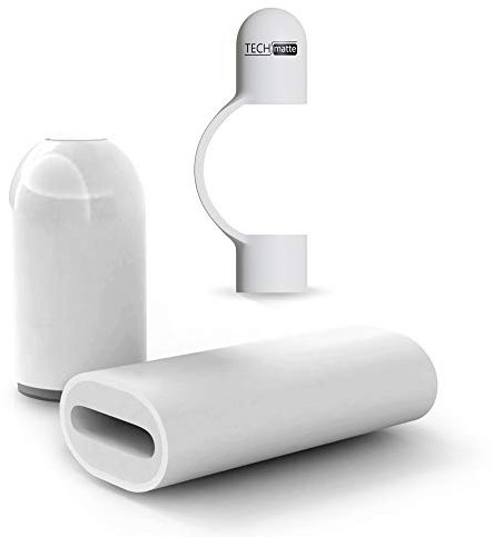 TechMatte Magnetische Ersatzkappe und Ladeadapter (weiblich auf weiblich) für Apple Pencil (Bundle)