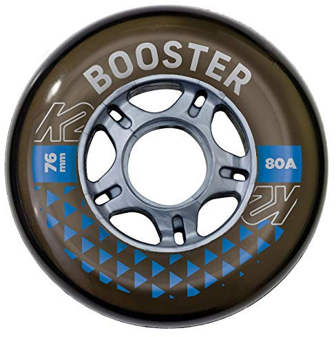 K2 Skates Unisex – Erwachsene Rollen Booster 76MM 80A 4-Wheel Pack — Black — 76mm — 30F3004