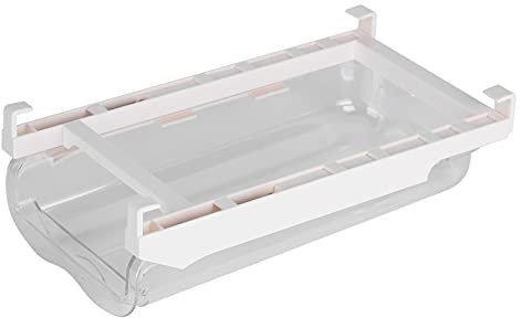 14‑Grid Pull‑Out Egg Storage Storage Box Transparent Drawer Egg Tray Fridge Organizer with 4 Hook for Refrigerator Drawer Box with 4 Hook Egg Storage Container