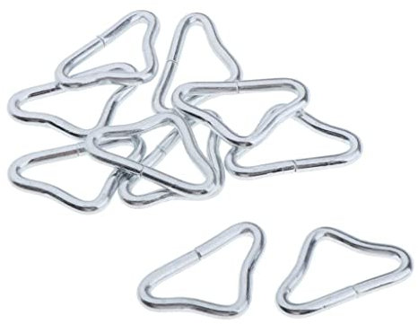 zalati Dreiecks-Ringschnalle, 10 Stück, 3,8 cm, V-Ringe, Zubehör für Trampolin-Teile