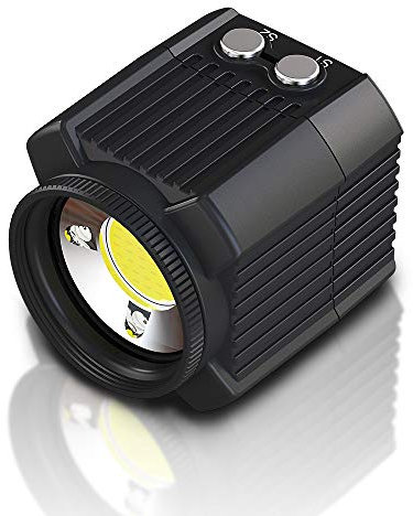 Andoer Mini LED-Videolicht Tauchen Fotografie Lampe Unterwasser 60M wasserdichte IPX8 Camping Beleuchtung für Drohne/GoPro/DSLR Kameras/Camcorder/Action Kameras/Smartphone
