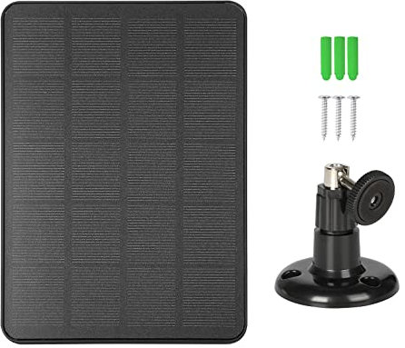 4W 5V Panel Solar Impermeable para Cámara de Vigilancia Panel Solar Placa Cámara de Vigilancia de Baja Potencia de Vigilancia de Seguridad de La Batería Fotovoltaica Al Aire Libre Impermeable Blanco