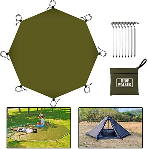 4x4m Lona de Suelo para Tiendas de Campaña Lona Multiusos Impermeable para Acampar Al Aire Libre Resistencia A La Humedad Toldo Senderismo Picnic Suelo Camping Exterior