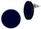 Soul-Cats kleine runde Ohrstecker Vintage Retro Scheibe Kreis Ohrringe, in der Farbe: dunkelblau