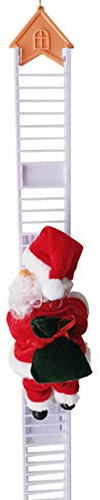 Graootoly Decorazione natalizia con scaletta elettrica da appendere per feste