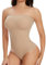 Joyshaper Damen Trägerloser Body Thong Shapewear Bodysuit mit Abnehmbarer Trägern Bauchweg Body Shaper Taillenformende Miederbody Beige M