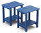 MXIMU Adirondack - Tavolino quadrato da esterno, resistente alle intemperie, tavolini da esterni per cortile, piscina, compagno per interni, portico anteriore
