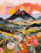 Gemartmall Malen Nach Zahlen Landschaft-Malen Nach Zahlen Erwachsene Mit Pinseln und Acrylfarbe, DIY Set Basteln Erwachsene mit Pinseln und Acrylfarben für Home Decor(Rahmenlos,30x40cm)