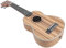 Zebra Wood Sopran Ukulele Kit 21in mit Gehäuse, Tuner, Riemen, Picks für Anfänger Kinder Erwachsene Student