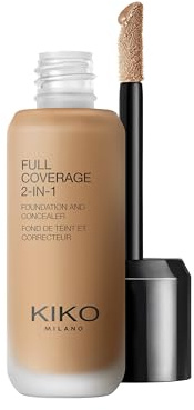 KIKO Milano Full Coverage 2-In-1 Foundation & Concealer 48 - NG100, 2 In 1 Foundation And Concealer, Superior Coverage