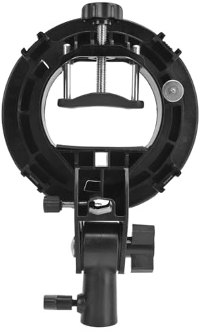 Histeaa S Type Bracket for Bowens Mount Holder S Type Bracket Holder for Speedlite Flash Snoot Softbox