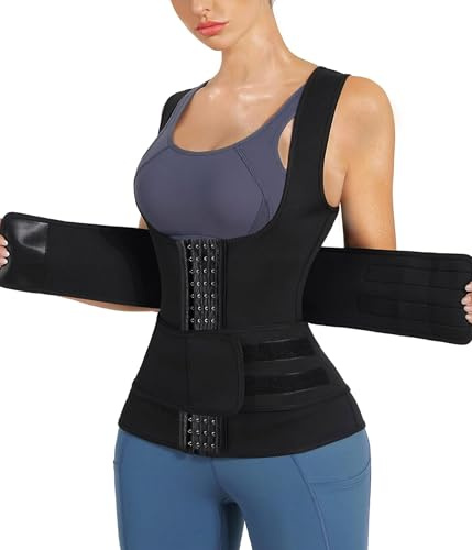 JYARZ Faja Lumbar Trabajo Mujer Sauna Sudor Chaleco Pérdida De Peso Fitness Top Cintura Entrenamiento Camisa Body Shaper Estabilización(S)