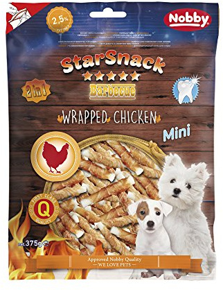 Nobby STARSNACK Barbecue MINI Wrapped Chicken 375 g
