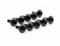 M5x12mm Linsenkopfschraube schwarz M5 Gewinde Linsenkopf breit Innensechskant - 10 Stück