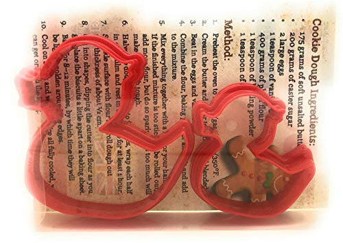 Duck Cookie Cutter Set of 2, Biscuit, Pastry, Fondant Clay Cutter
