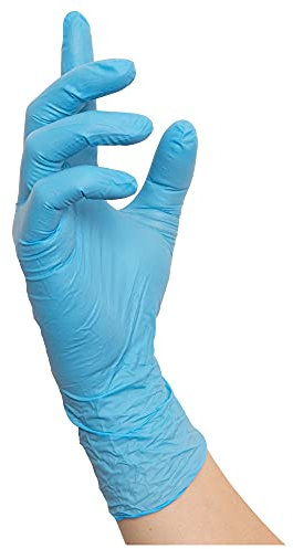 NITRAS Nitril Einweghandschuhe L, 100x Nitril Einmalhandschuhe L Nitrilhandschuh