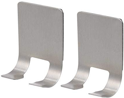Rasierapparat-Halter Rasierer Haken Aufhänger Stand selbstklebend Edelstahl Heavy Duty Utility Storage Haken, Dusche Haken für Rasierapparat, Bad Küche Veranstalter（2 Stück)