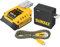 DEWALT Kombi-Ladegerät mit Powerbank-Funktion DCB094K (für alle 18V XR & XR Flexvolt Akkus, 5A Ladestrom, Bi-polarer USB-C Port, inkl. E-marked USB-C Kabel, 230V Netzteil, Metallgürtelhaken)