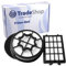 Trade-Shop Filteraustausch Set 3-teilig HEPA Abluft Vormotor Filter für AEG LX4-1-SM-P, LX4-1-WR X Efficiency, VX4-1-EB X Efficiency